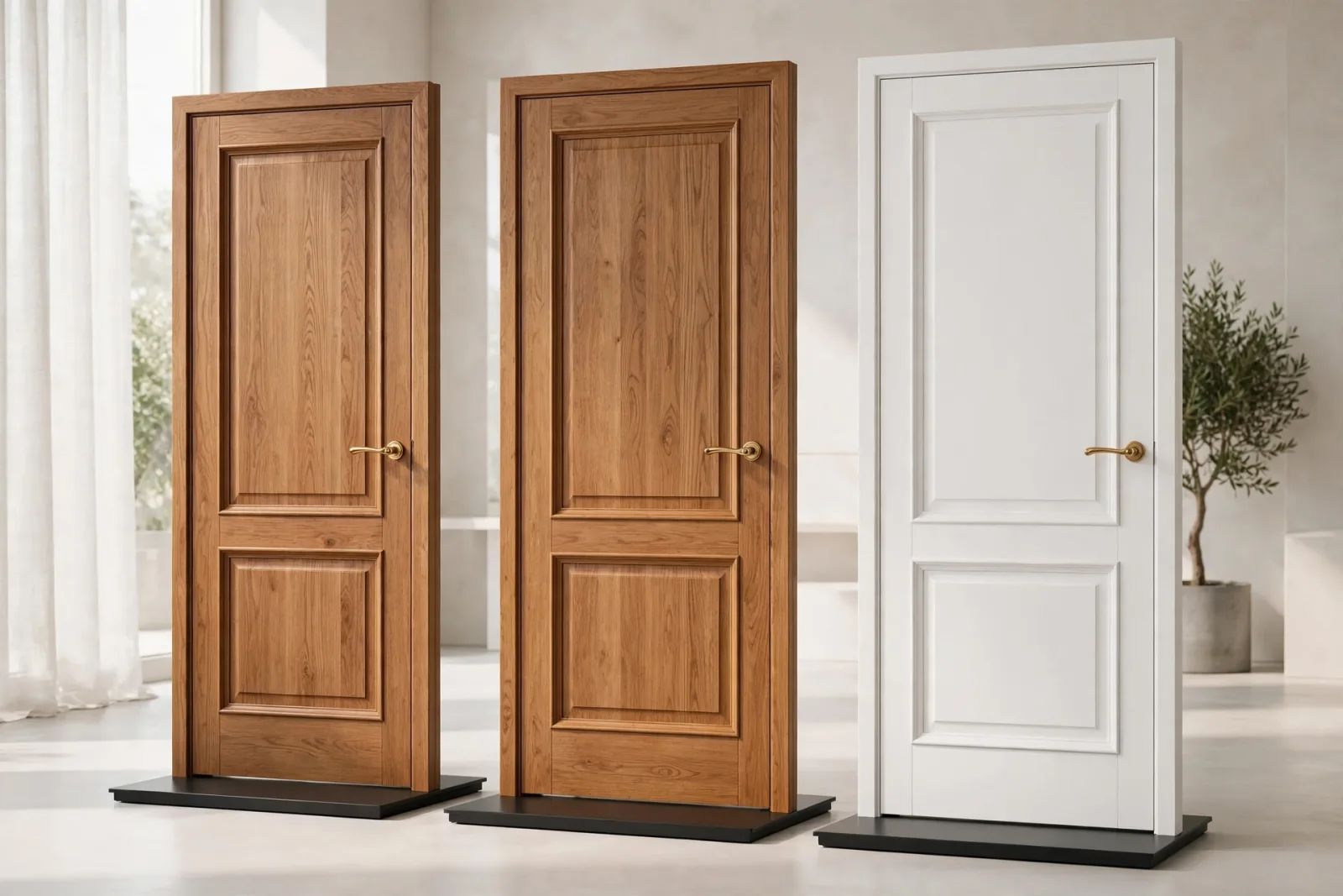 Panel Doors Set of 3 3D Model