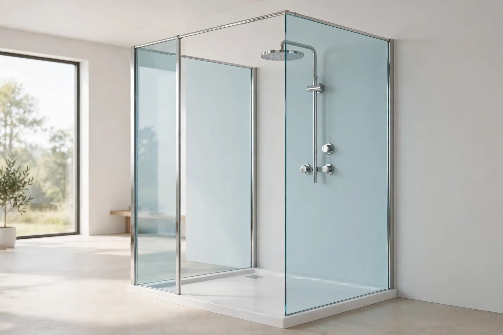 Walk-In Shower Set 3D Model