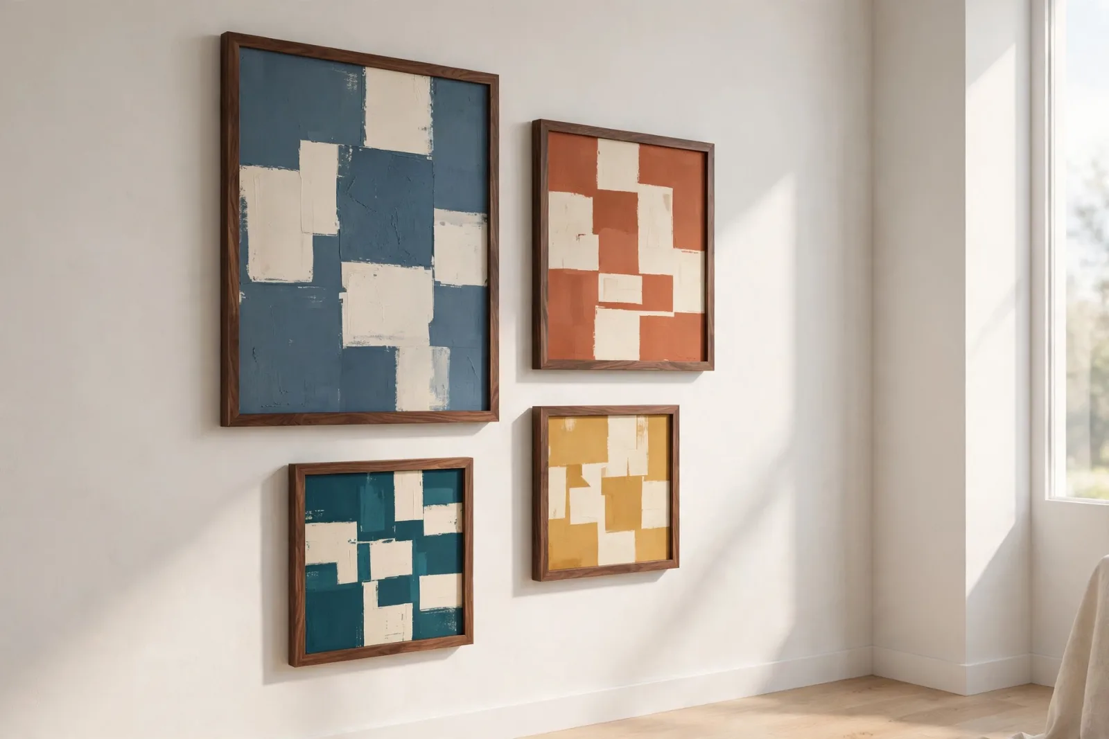 Wall Art Frames Set of 4 3D Model
