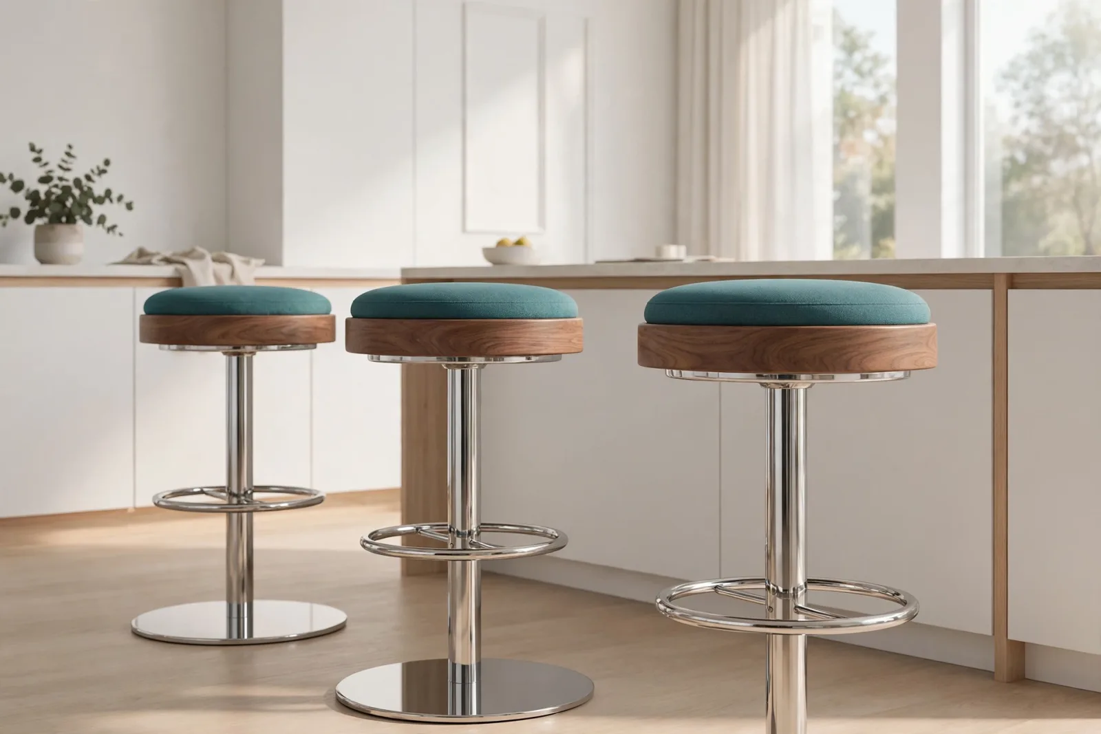 Bar Stools Set of 3 3D Model