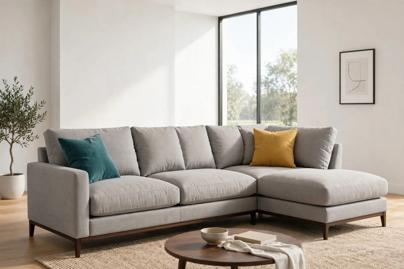 L-Shaped Sectional Sofa 3D Model