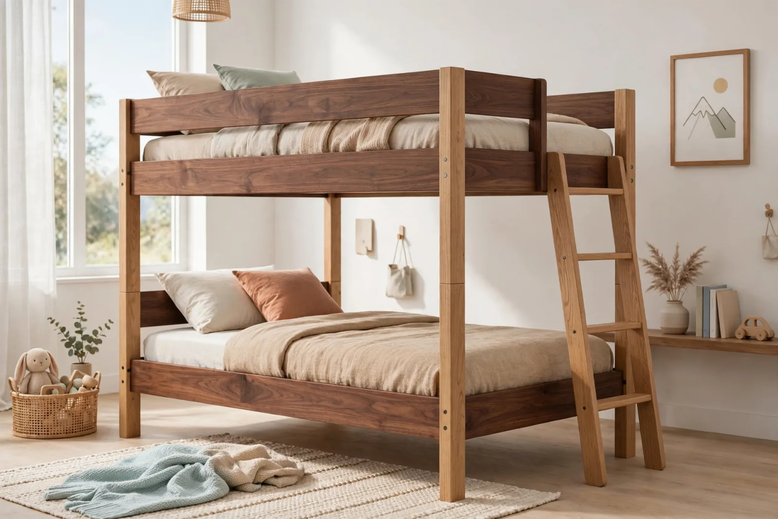 Bunk Bed, Twin over Twin 3D Model