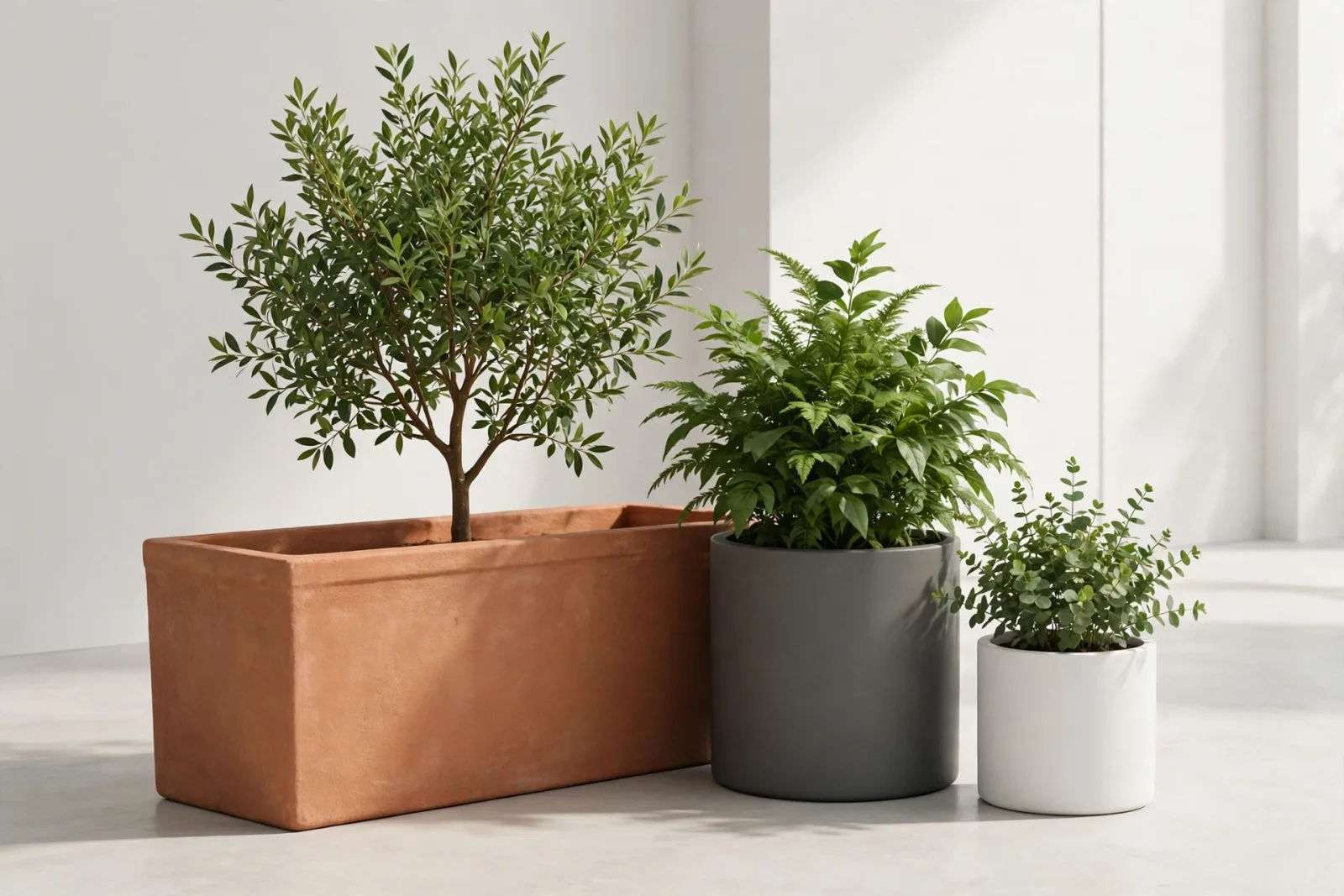 Planter Set of 3 3D Model