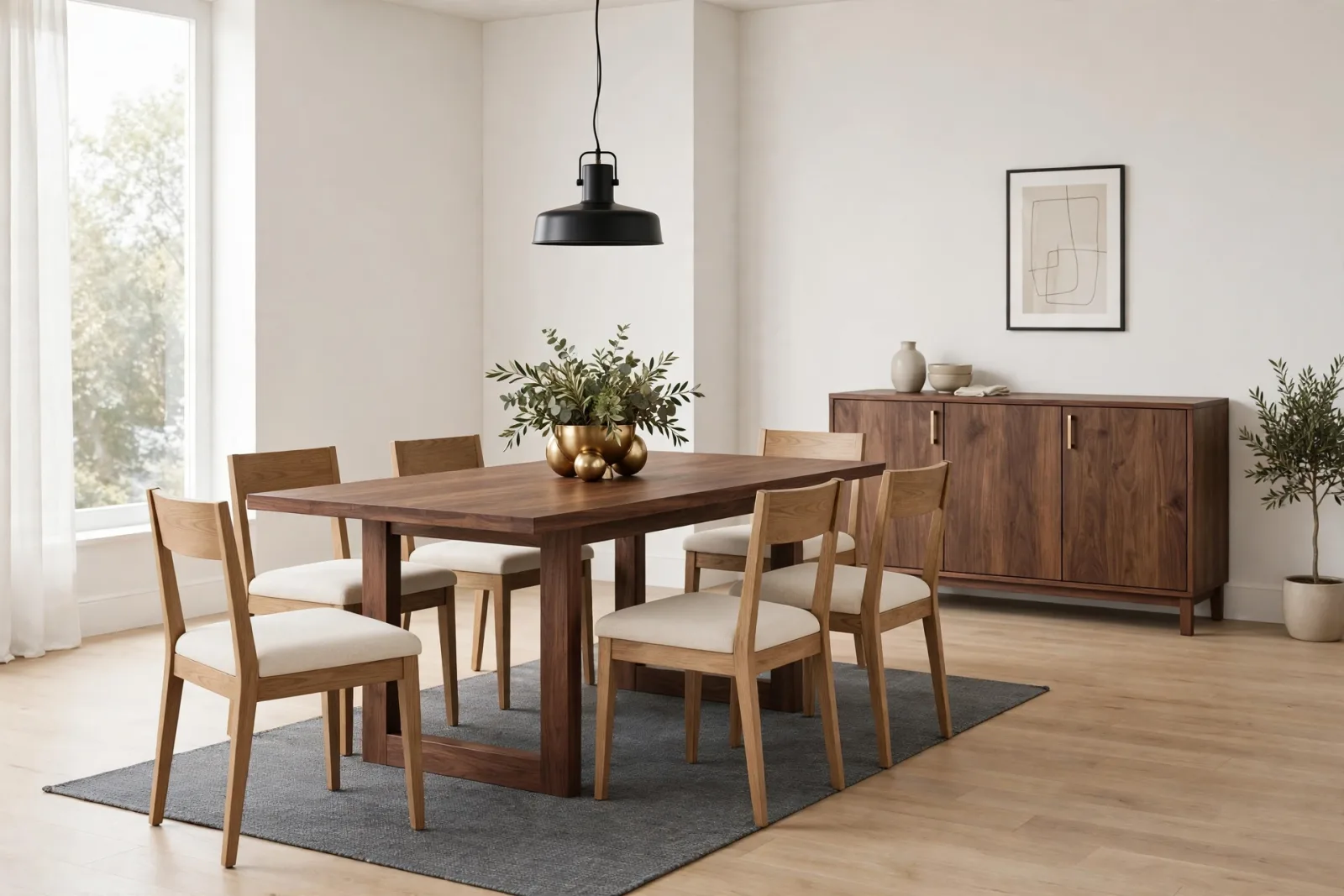 Complete Dining Set for 6 3D Model