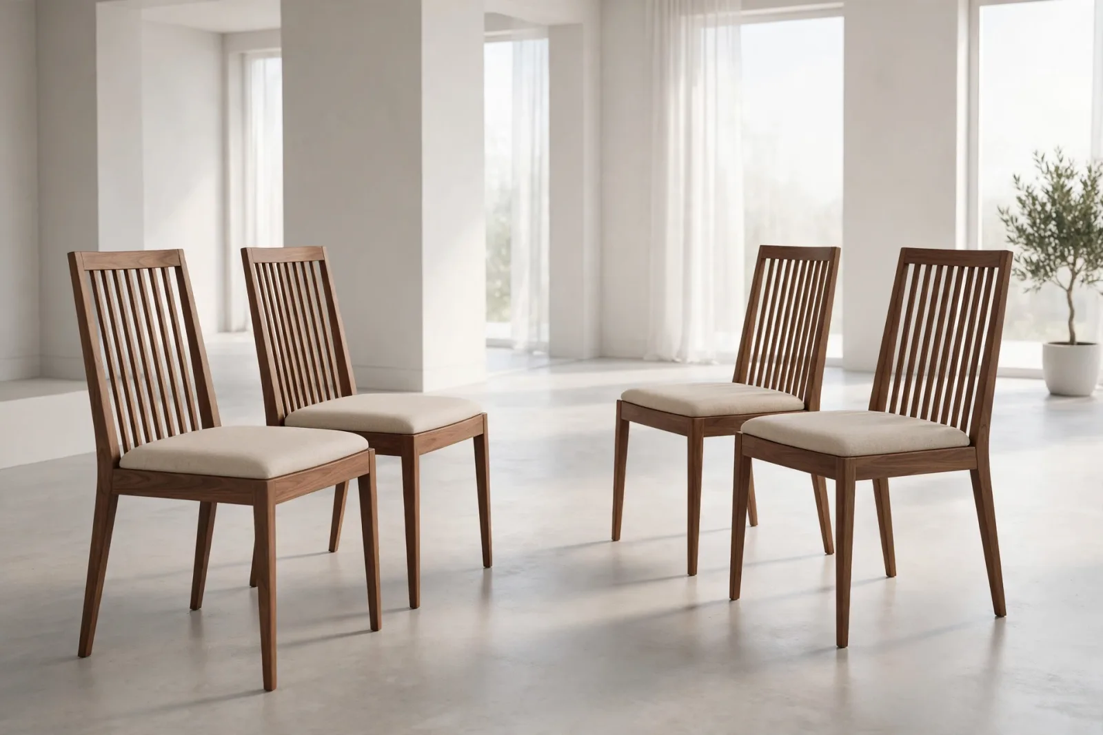 Dining Chairs Set of 4 3D Model