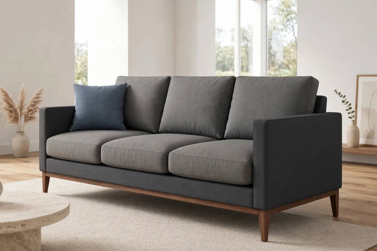 Modern 3-Seat Sofa 3D Model