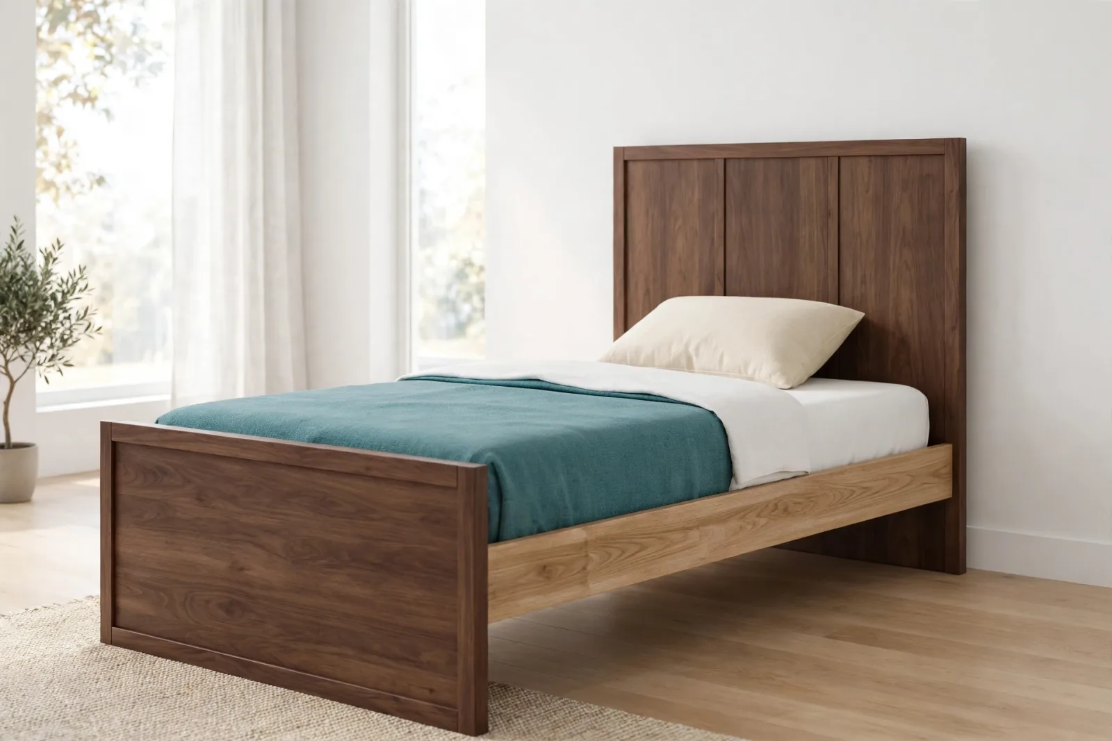 Single Bed, Twin 39 x 75 3D Model